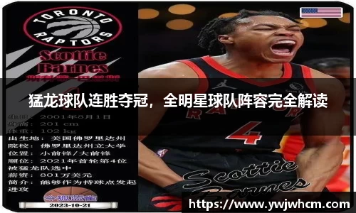 猛龙球队连胜夺冠，全明星球队阵容完全解读