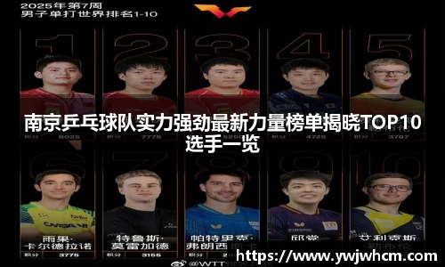 南京乒乓球队实力强劲最新力量榜单揭晓TOP10选手一览